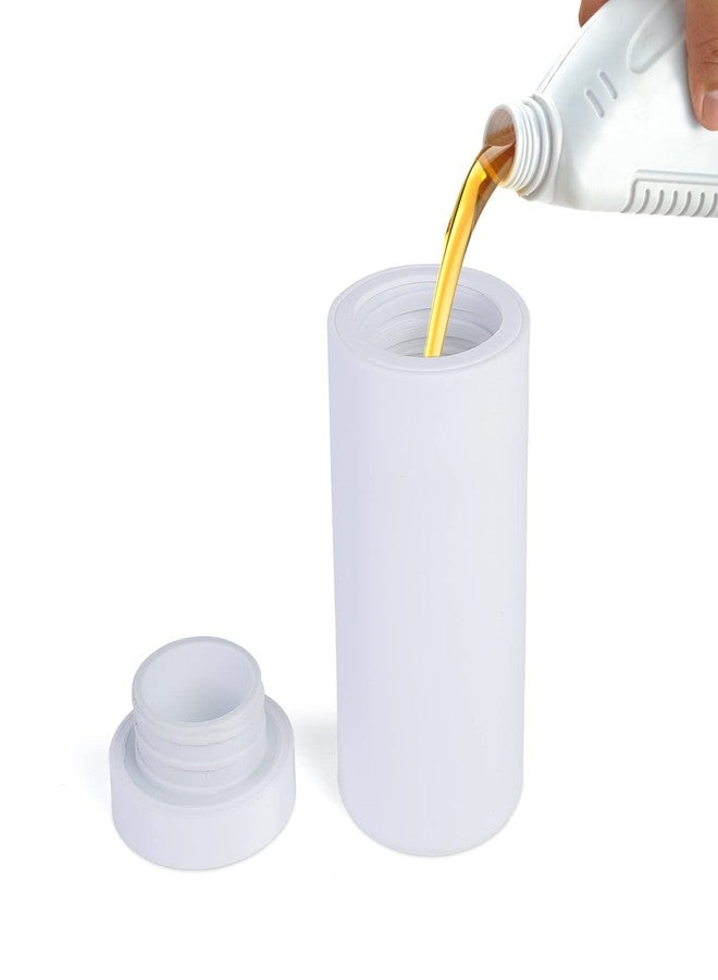 MilleLoom Soap Dispenser, Refillable Dish Washing Liquid Dispenser, Silicone Divided Bottle Easy Squeeze Soap Dispenser Hand Soap Bottle Essential Empty Dish Liquid and Hand Soap Container White - Image 4